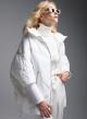 White puffer Jacket with hood Fly Luxury - 3