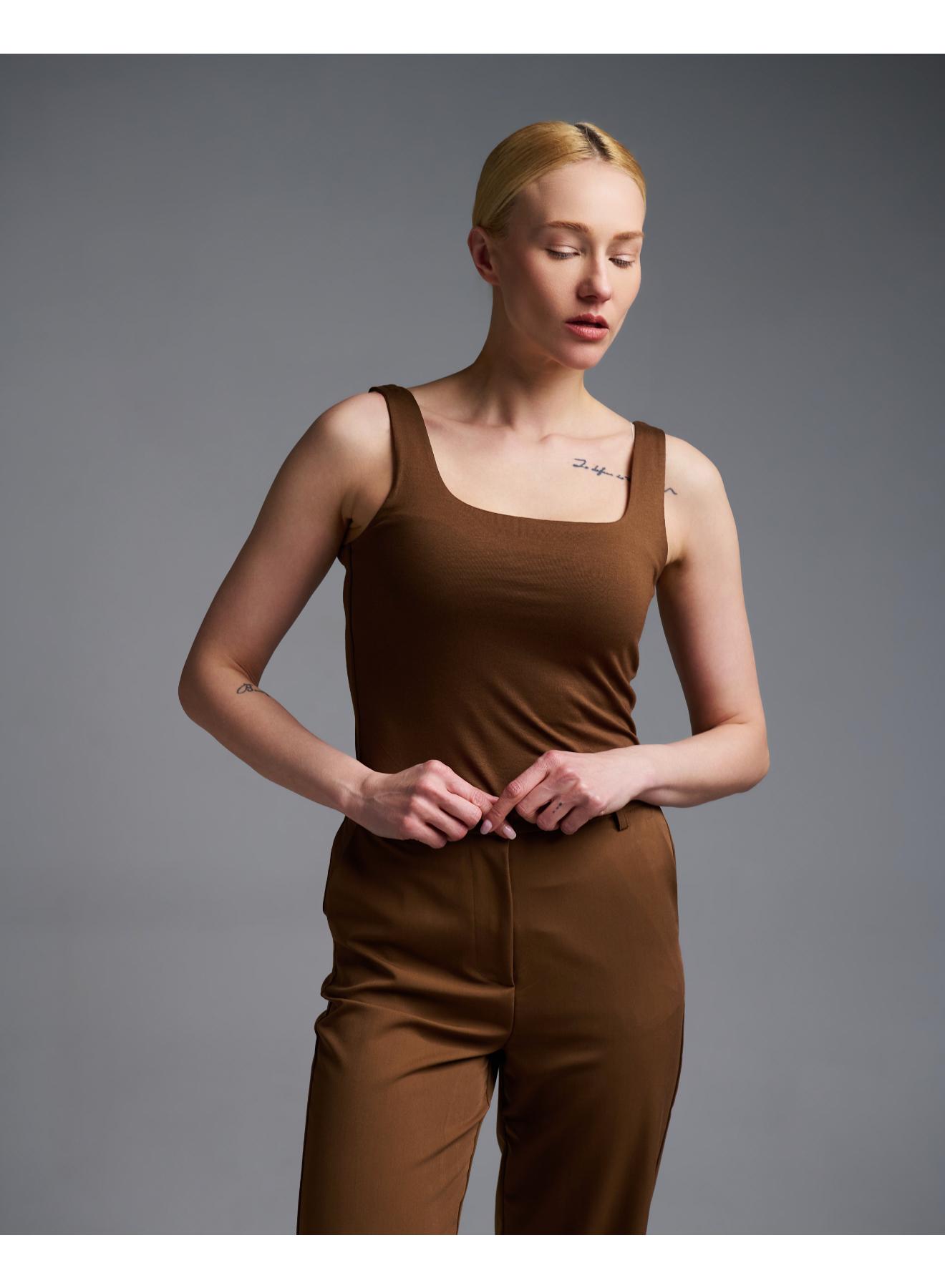 Brown Tank Top Vicolo - 1