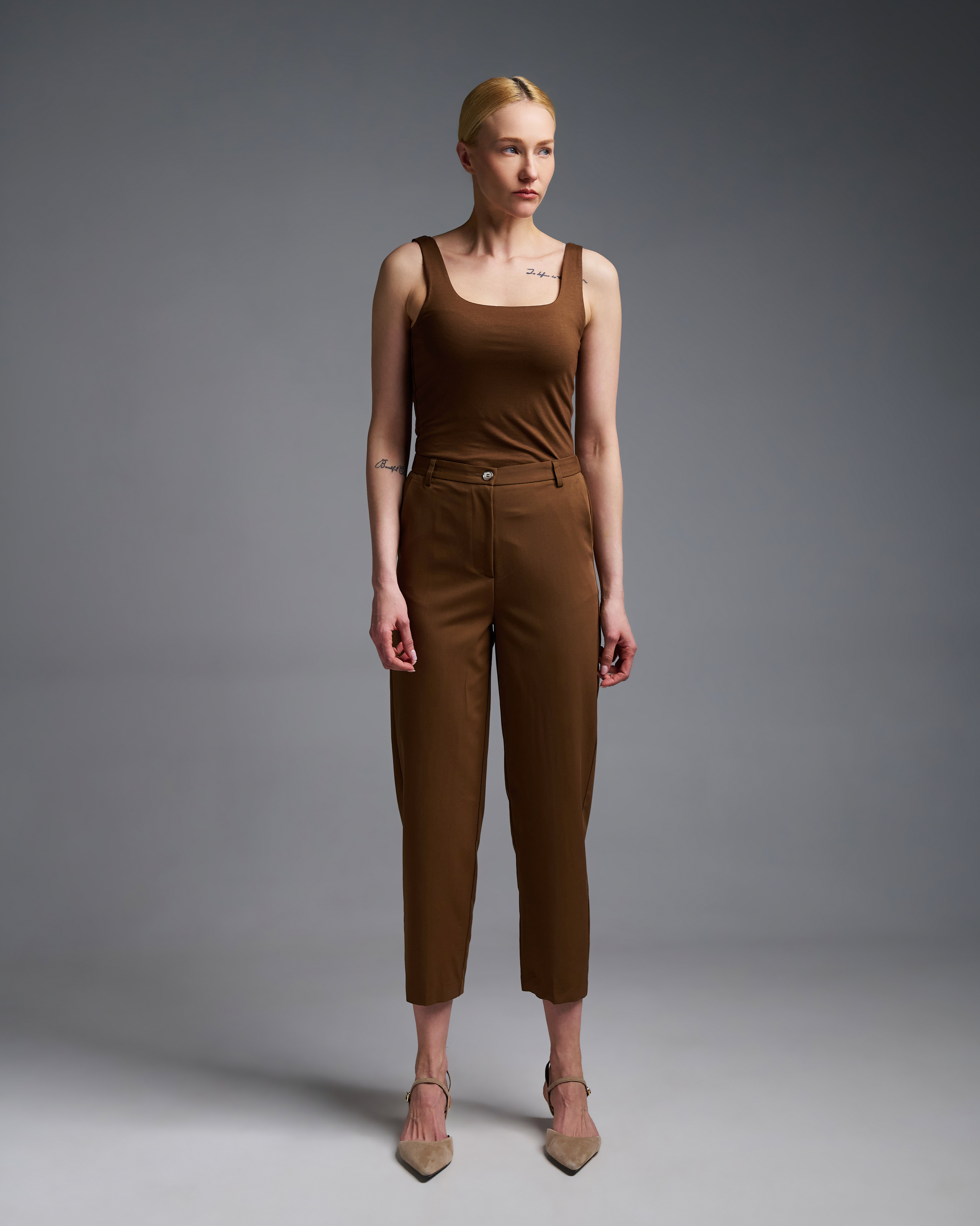 Brown Tank Top Vicolo - 2