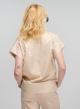 Turtleneck  Knit blouse with fringes in front at the hem - 0