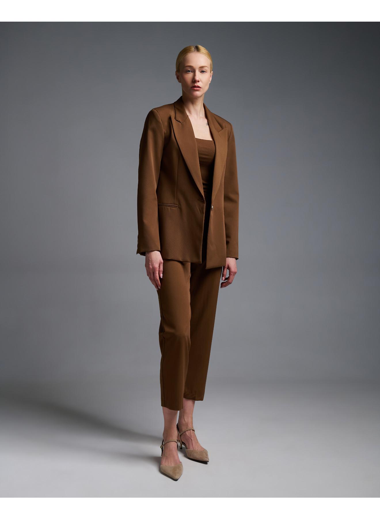 Brown single buttoned Jacket Vicolo - 2