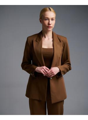 Brown single buttoned Jacket Vicolo - 56063