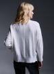 Knitted blouse with pocket and side slits - 2