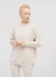 Half-turtleneck lose-fit knit blouse - 1