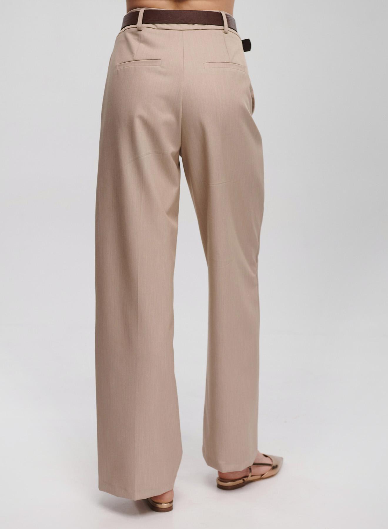 Beige wide legs Trousers Motel - 3