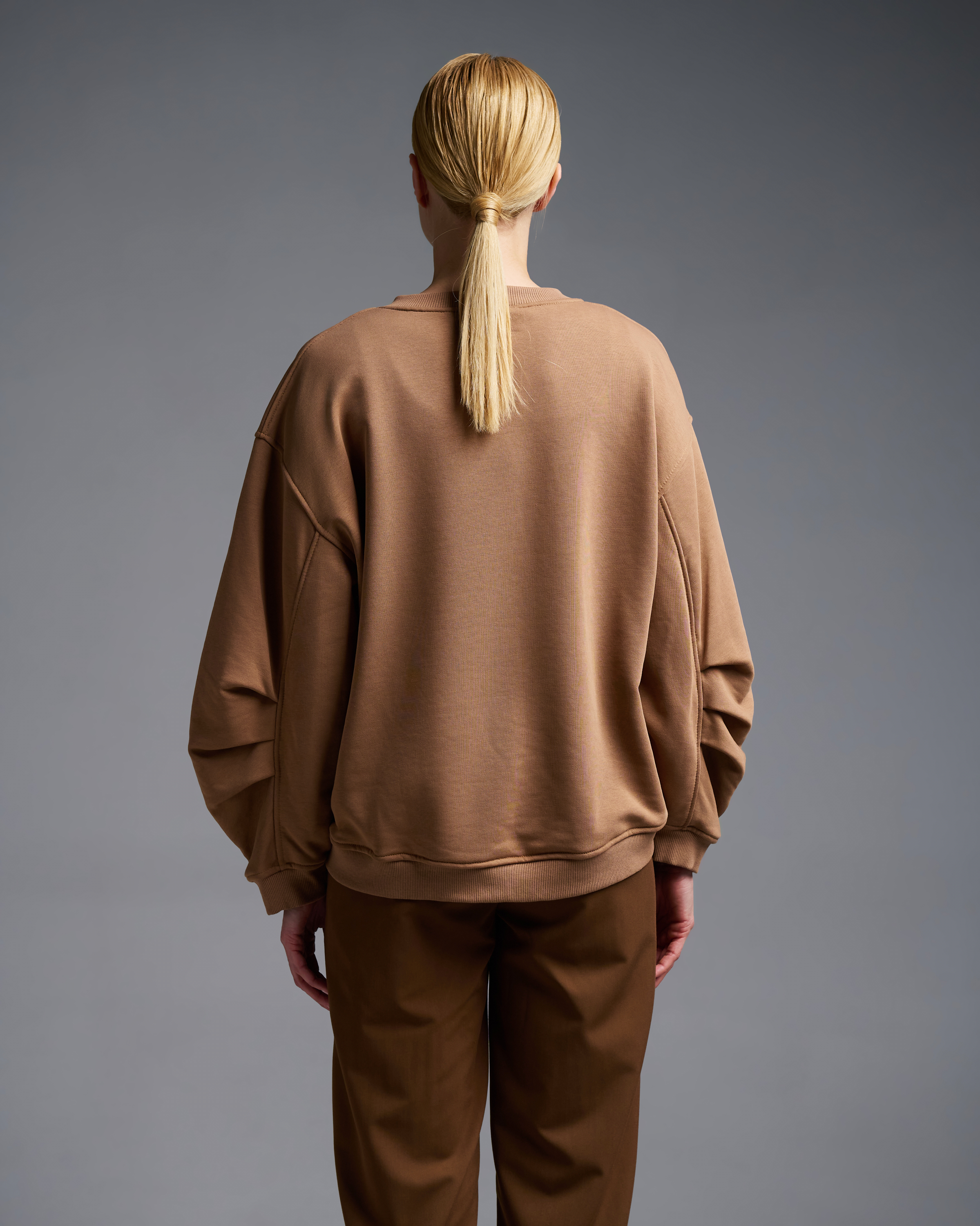 Brown loose fit printed Sweatshirt Vicolo - 3