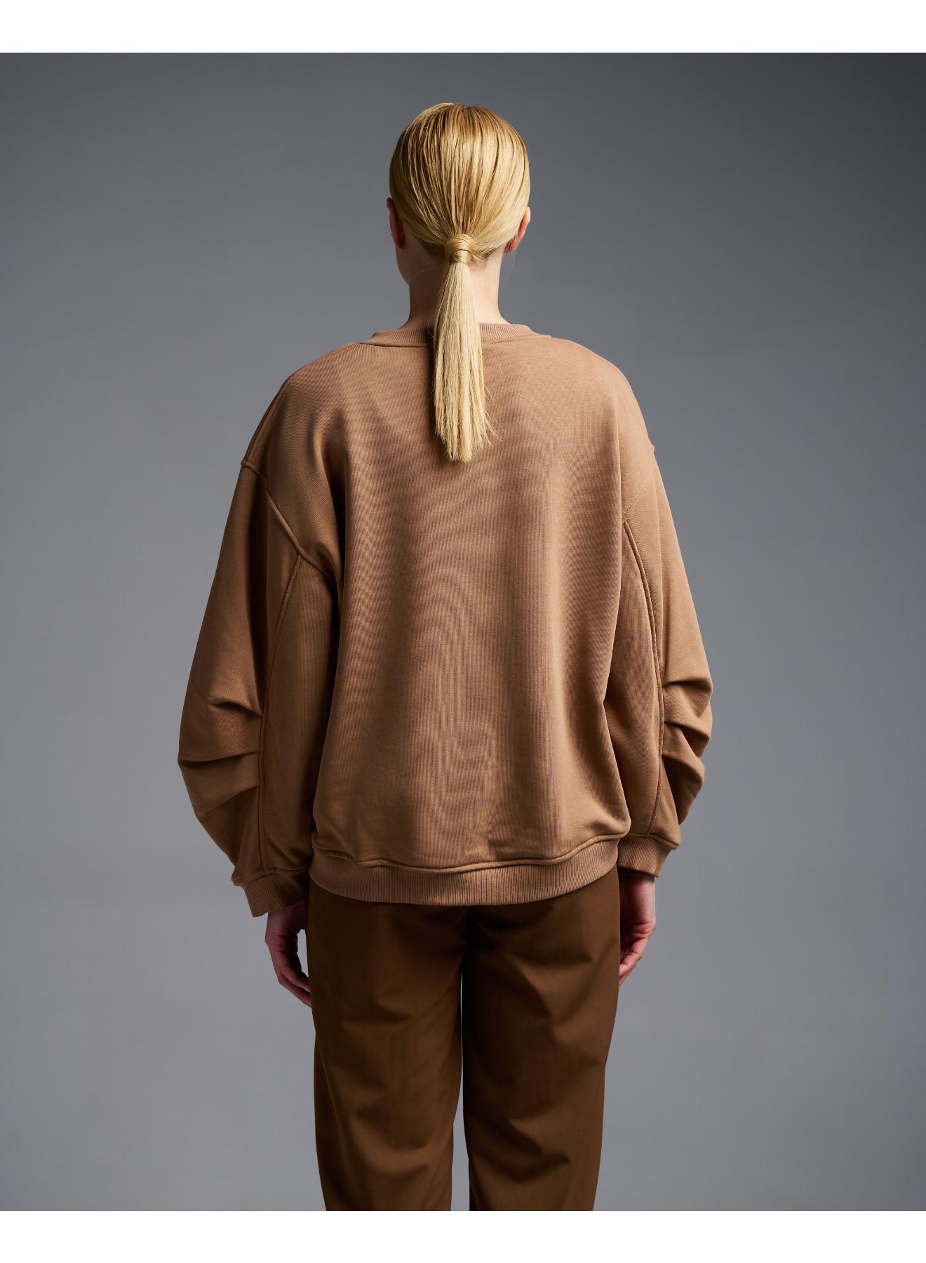 Brown loose fit printed Sweatshirt Vicolo - 4