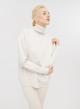 Lose-fit knitted turtleneck blouse - 3