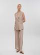 Beige wide legs Trousers Motel - 4