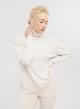 Lose-fit knitted turtleneck blouse - 0