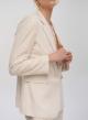 Ecru one button Jacket with transparent sequins Tensione In - 4