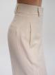 Ecru high waisted Trousers with transparent sequins Tensione In - 4