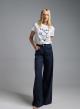Dark Blue wide legs Madison Jeans Vicolo - 0
