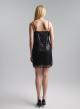 Black Dress with thin straps and with sequins Emme Marella - 4