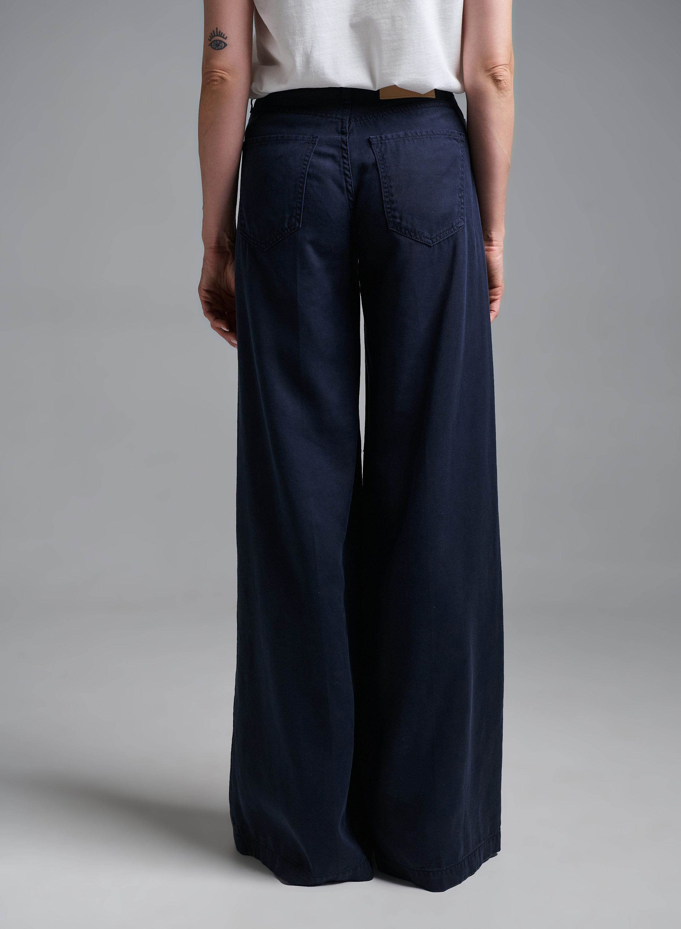 Dark Blue wide legs Madison Jeans Vicolo - 3