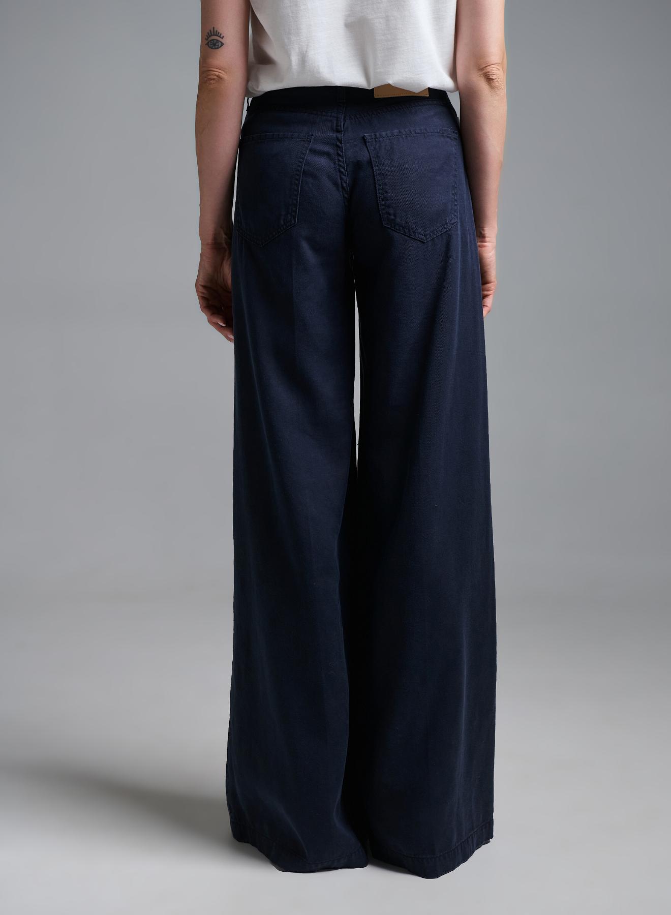Dark Blue wide legs Madison Jeans Vicolo - 4