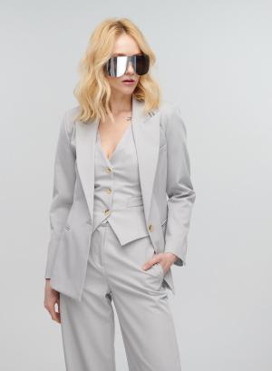 Light Grey Jacket with one button Vicolo - 30927