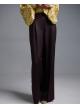 Chocolate wide legs Trousers with pleats Emme Marella - 3