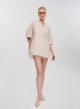 Beige poplin Shorts "AVGI" Devotion Twins - 0