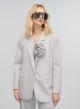 Light Grey Jacket with detachable flower buttonniere and one button Vicolo - 2
