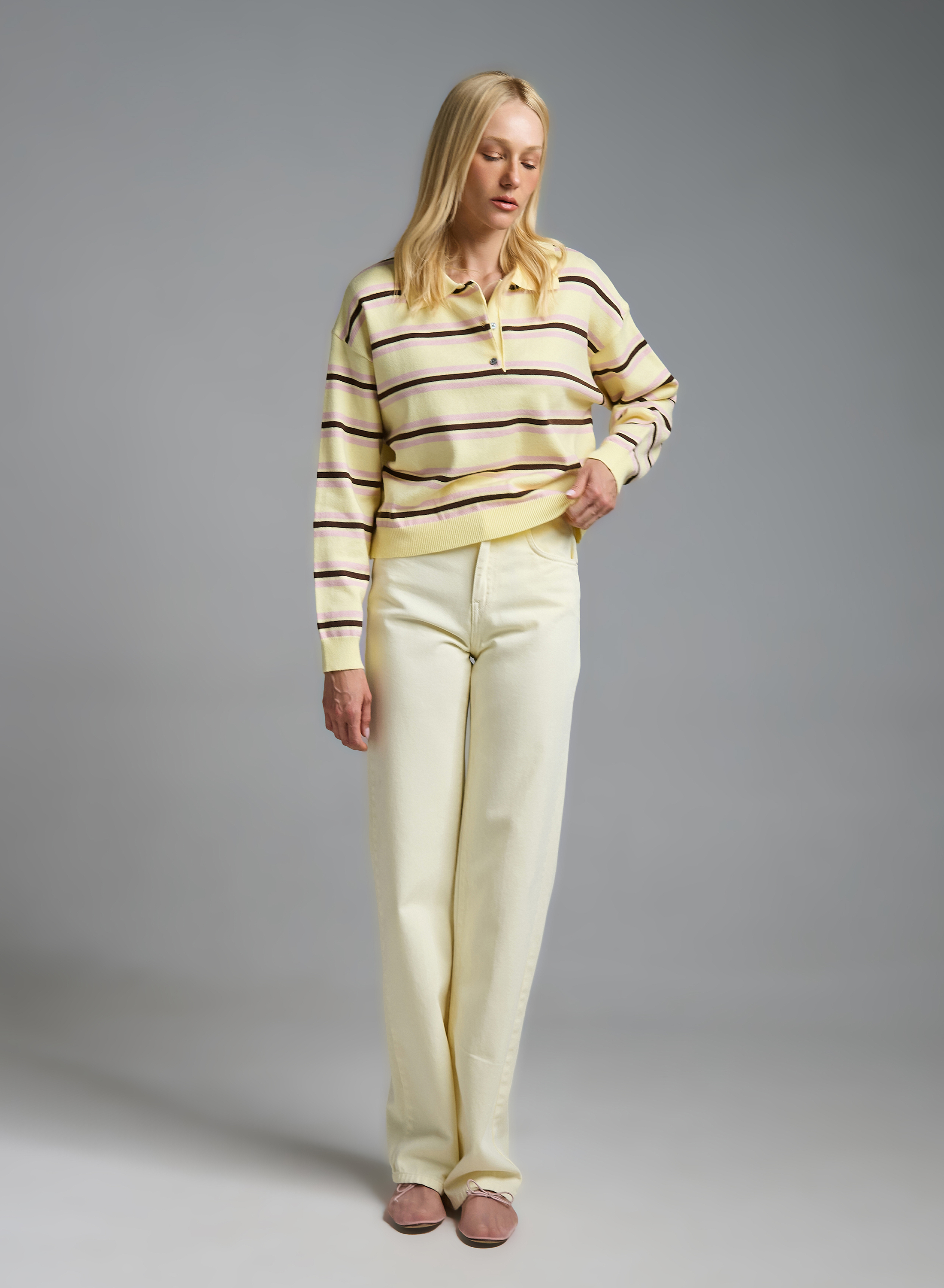 Yellow Pale Jeans Dalia Vicolo - 2