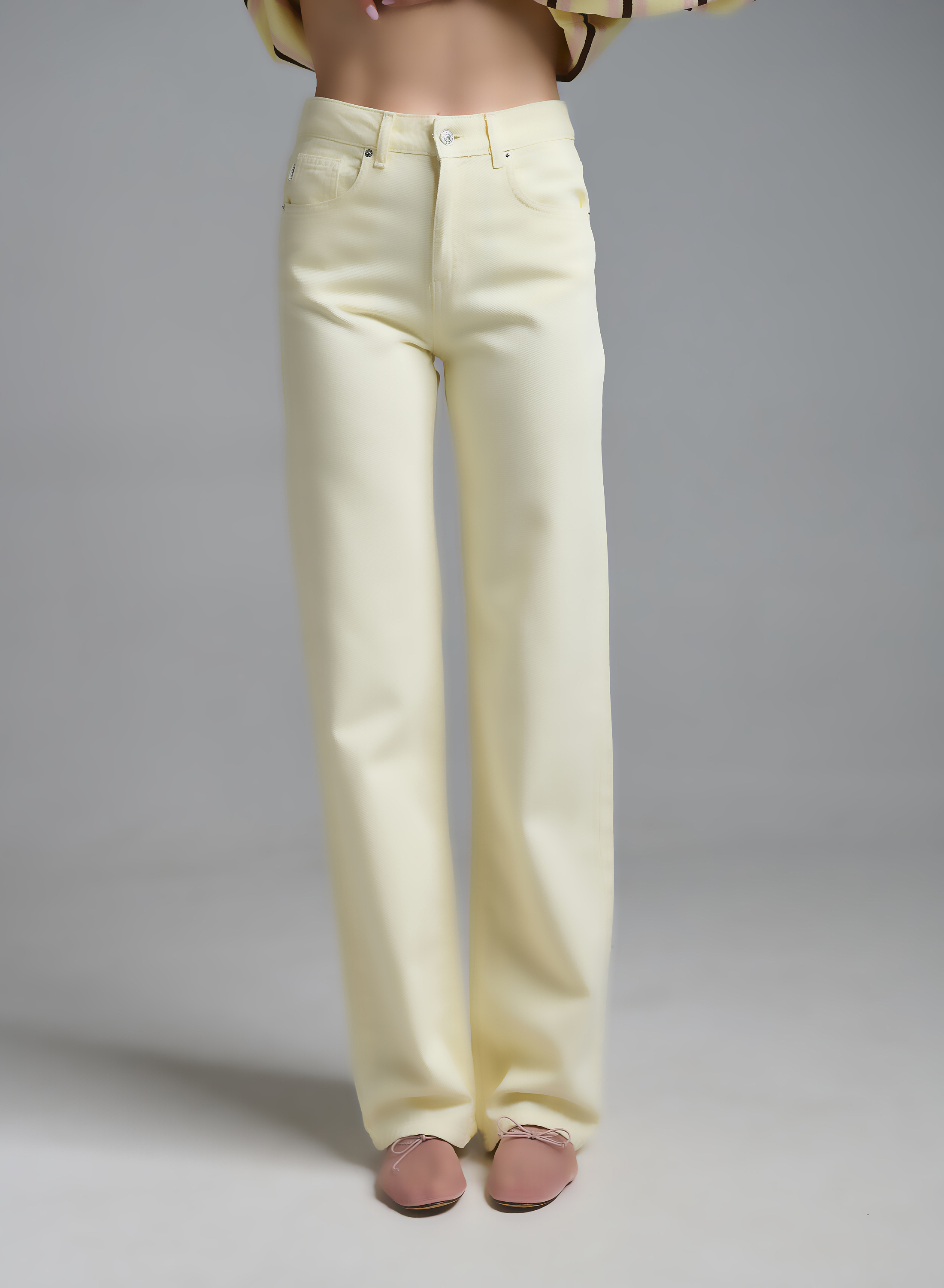 Yellow Pale Jeans Dalia Vicolo - 3