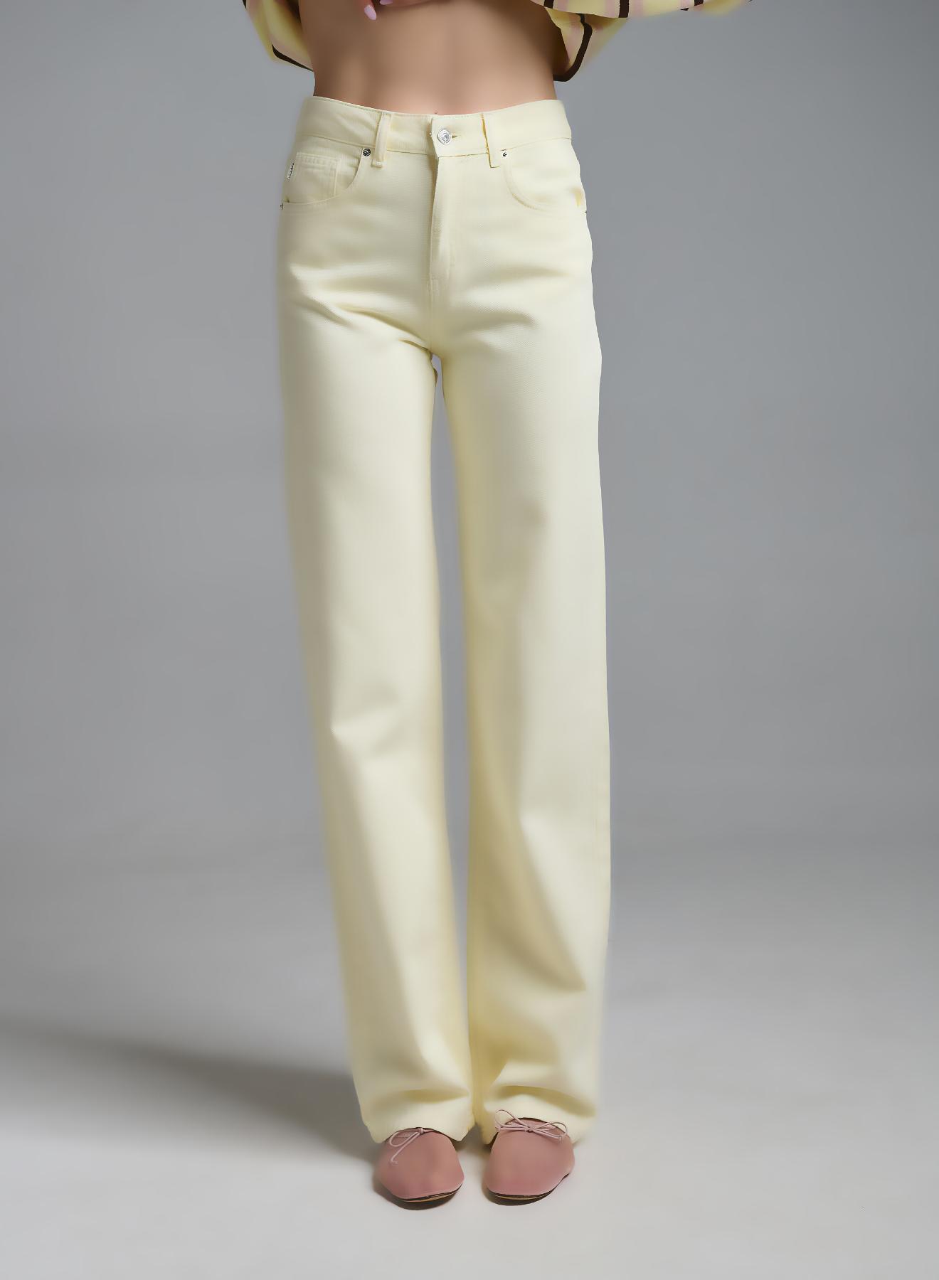 Yellow Pale Jeans Dalia Vicolo - 4