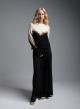 Black Wide legs palazzo Trousers with belt and pleats R.R. - 0