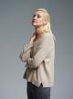 Beige sweater with V neckline Cashmere Blend - 0