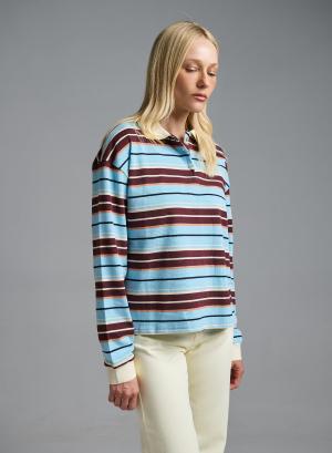 Σοκολά Μπλούζα polo ριγέ Two - 62929