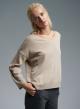 Beige sweater with V neckline Cashmere Blend - 2