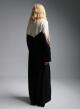 Black Wide legs palazzo Trousers with belt and pleats R.R. - 1