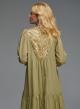 Tea-Gold long new All Over Dress with long sleeves Greek Archaic Kori - 2