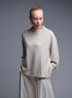 Ecru high neck Sweater with three quarters sleeves La Liberta - 1