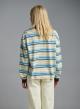 Light Blue striped polo Blouse Two-5