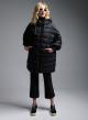 Black sleeveless oversized puffer Jacket with hood Fly Luxury - 1