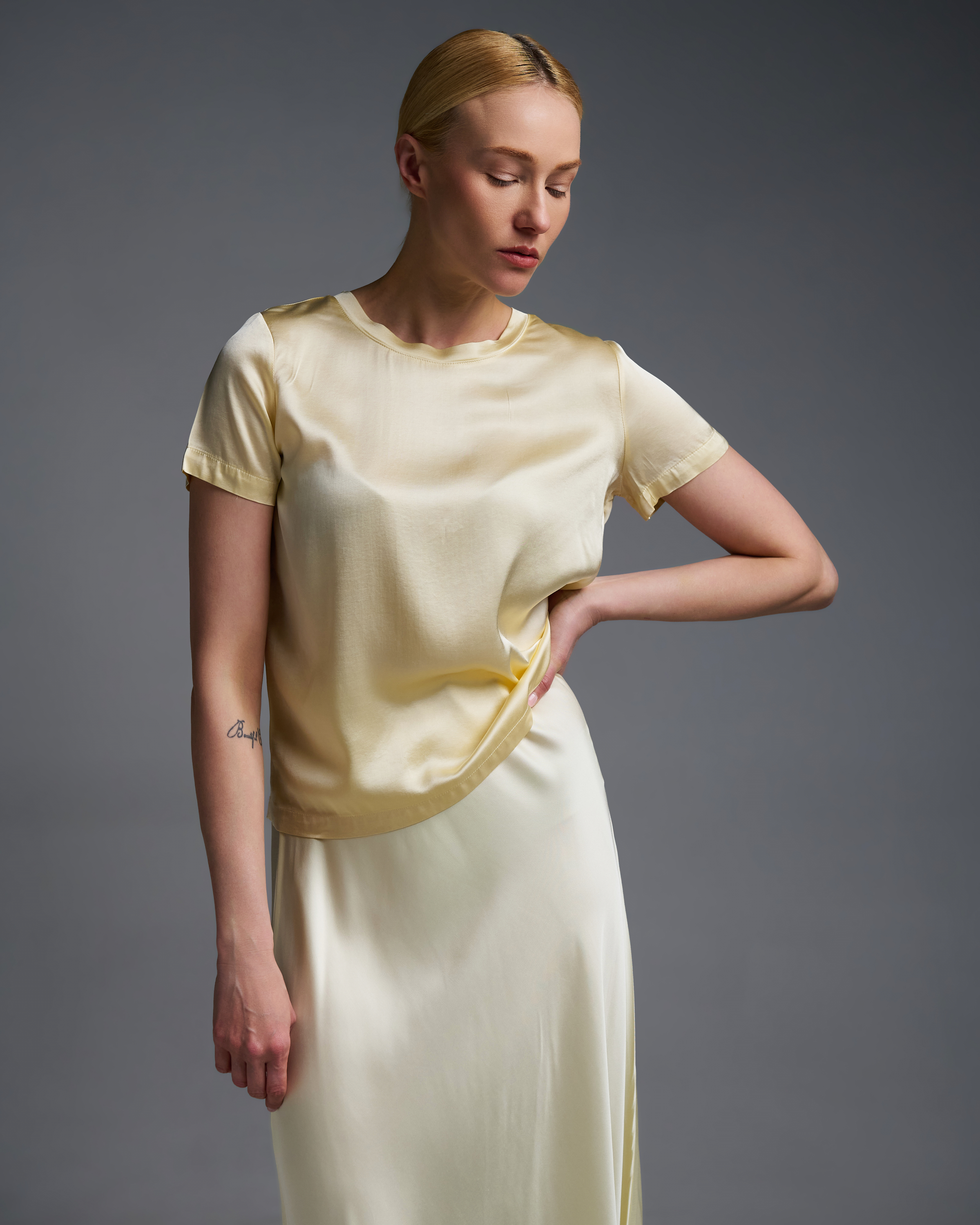 Yellow silky touch Blouse Vicolo - 1