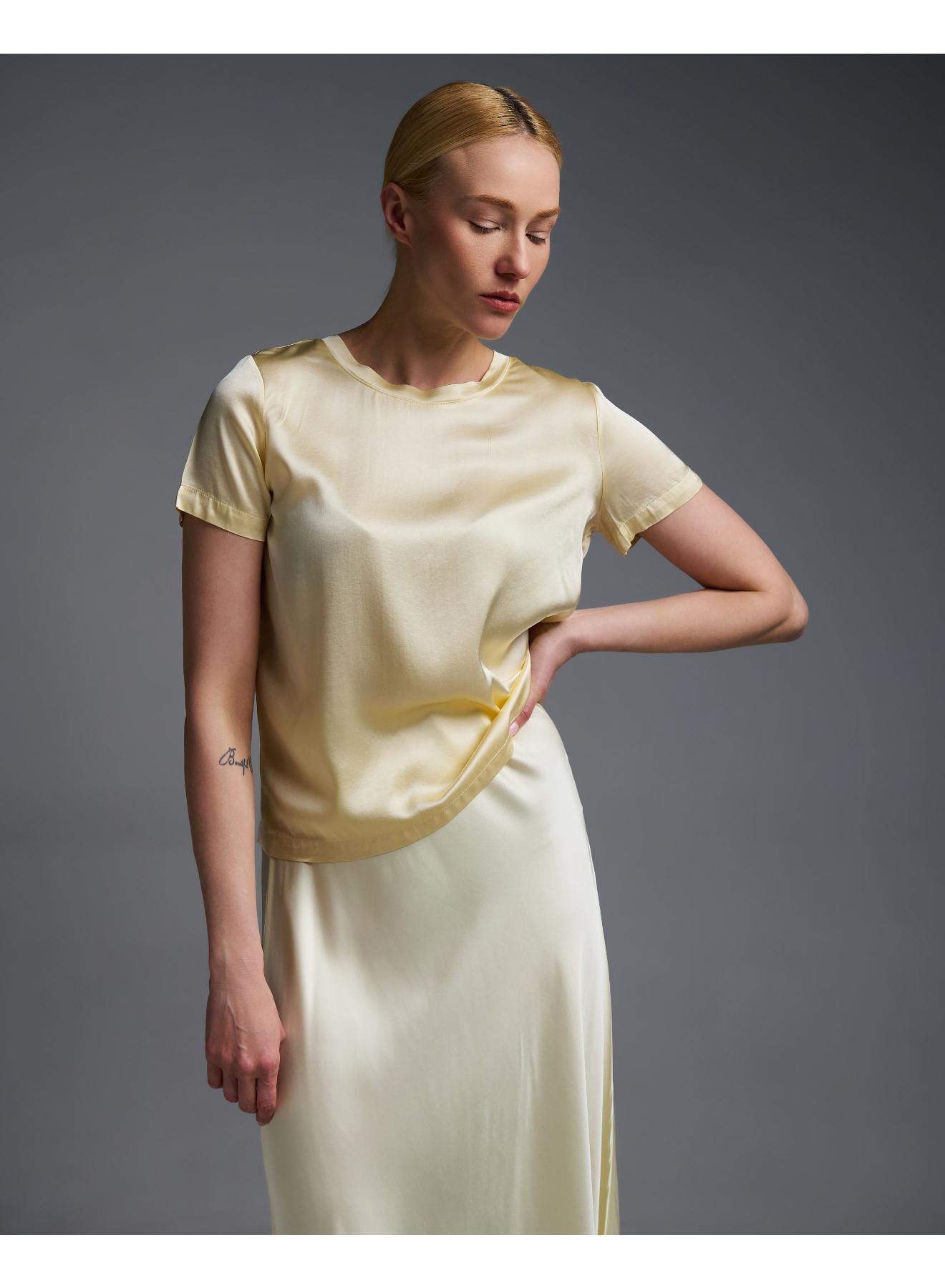 Yellow silky touch Blouse Vicolo - 2