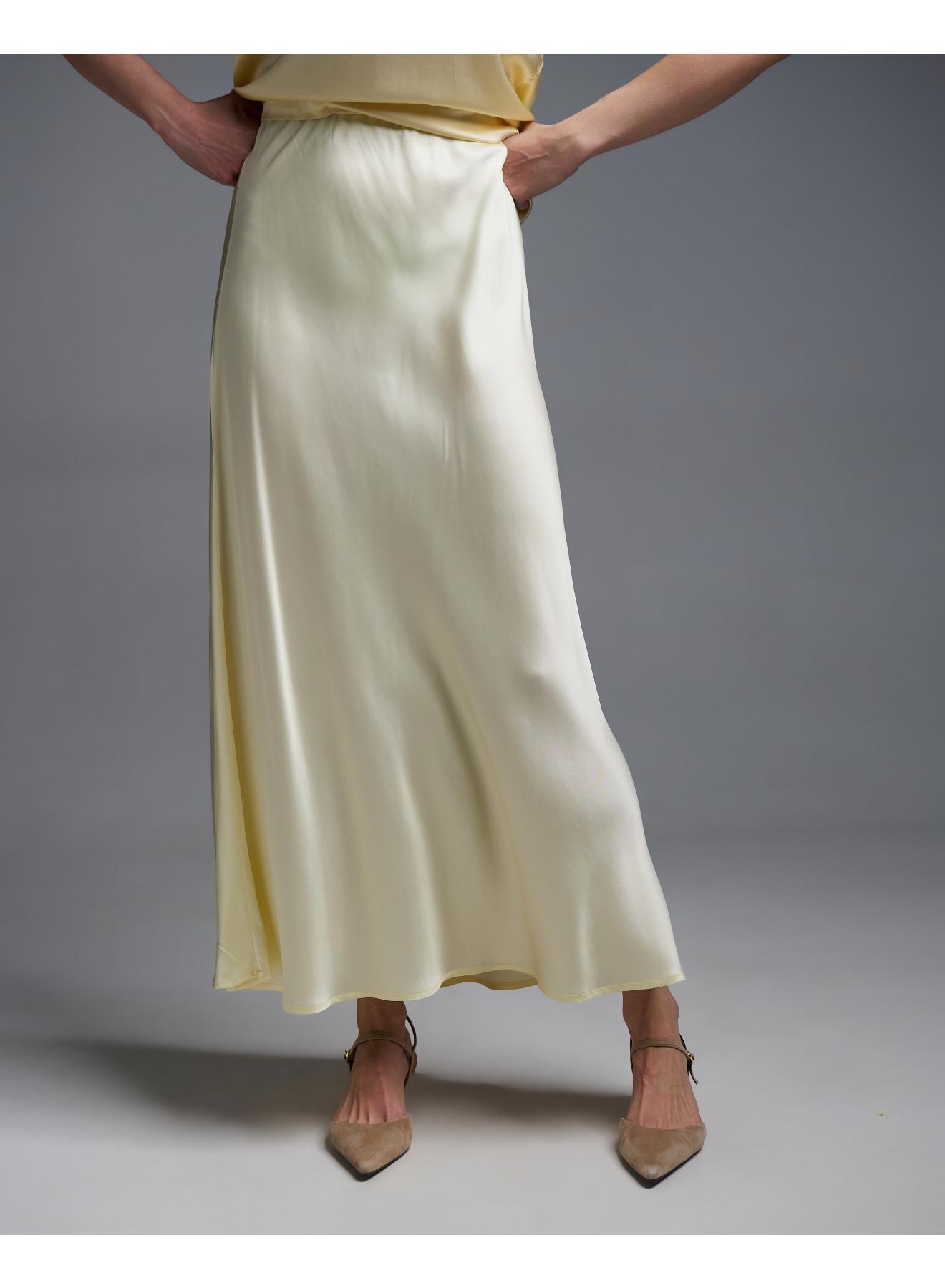 Yellow silky touch Skirt with elasticated waistband Vicolo - 2