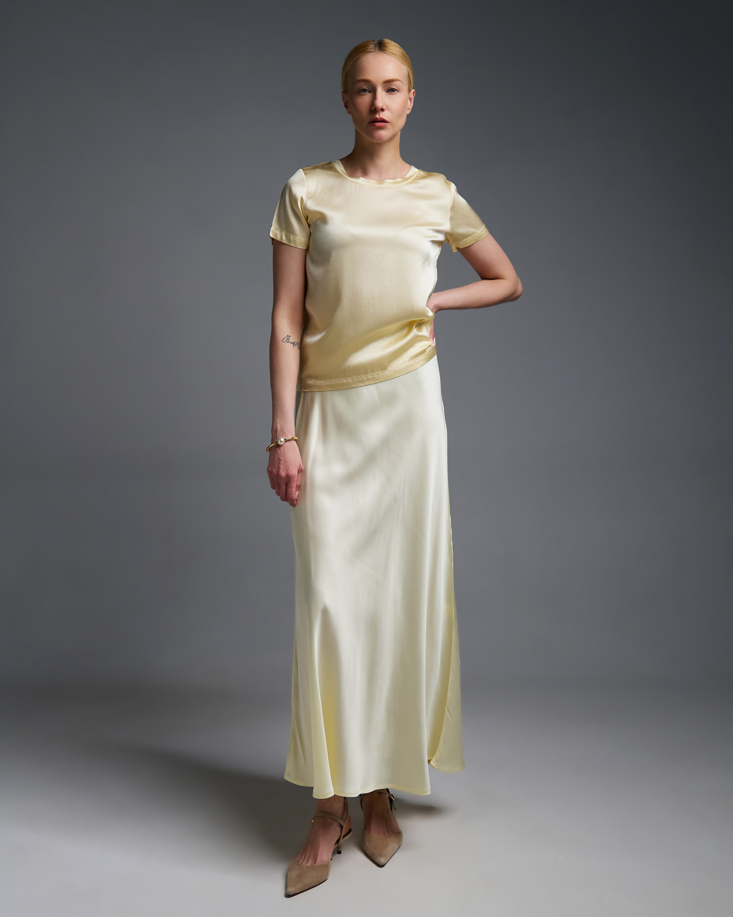 Yellow silky touch Blouse Vicolo - 3