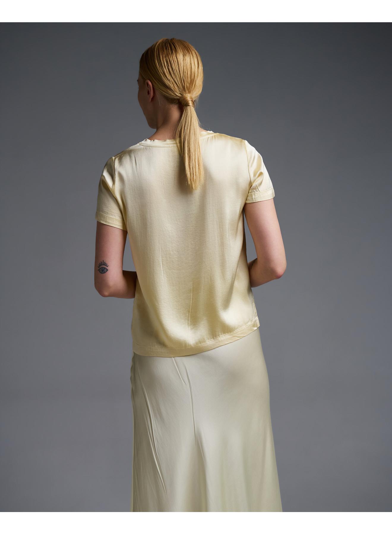 Yellow silky touch Blouse Vicolo - 5