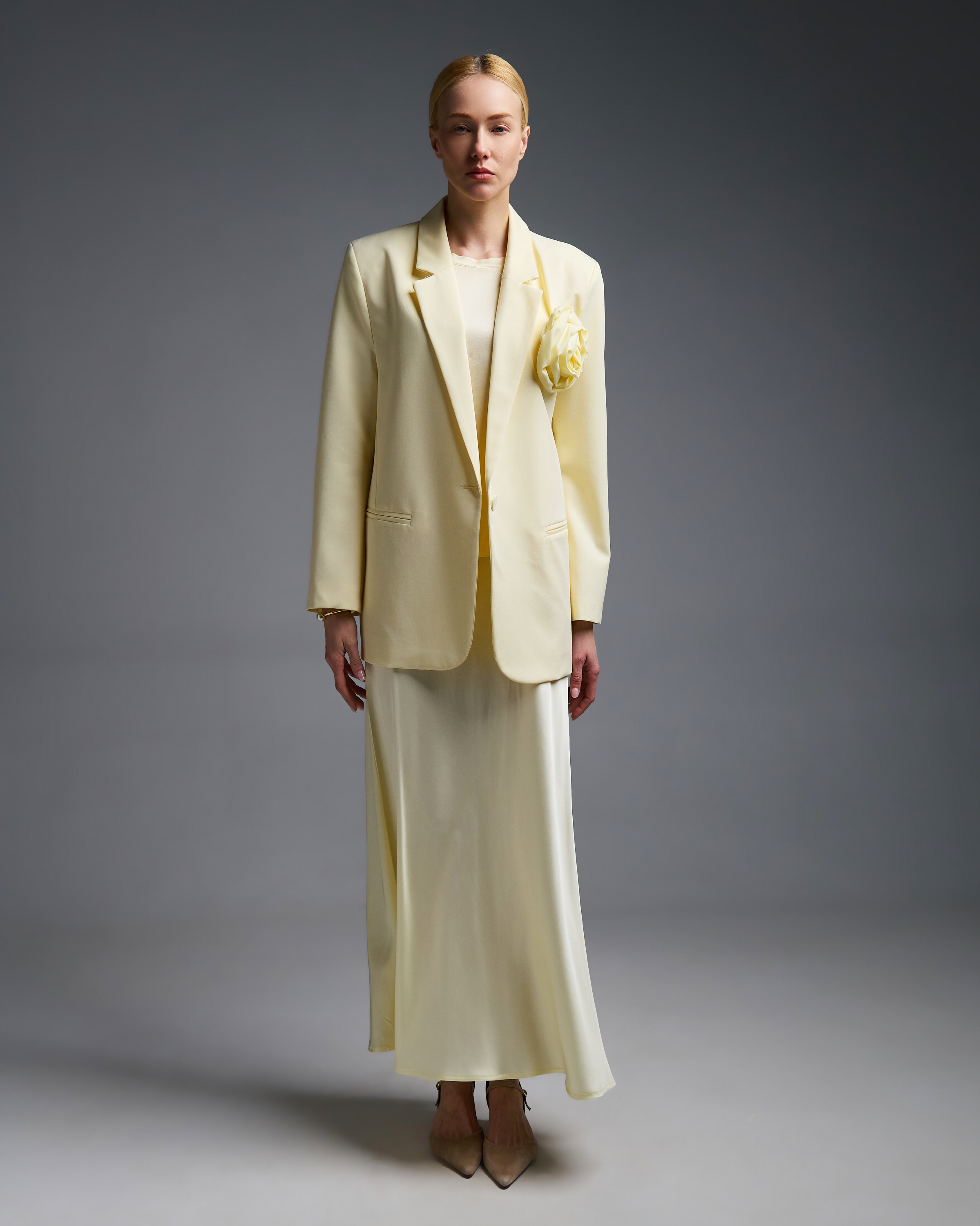 Yellow silky touch Skirt with elasticated waistband Vicolo - 2