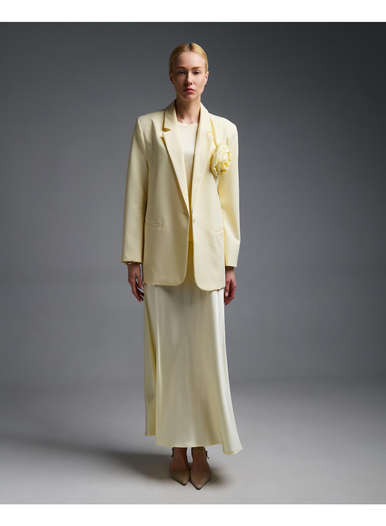 Yellow silky touch Skirt with elasticated waistband Vicolo - 3