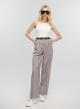 Grey high waisted Trousers with pleats My Star - 0
