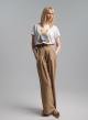 White cotton T-shirt with print and rhinestones Tensione In - 2