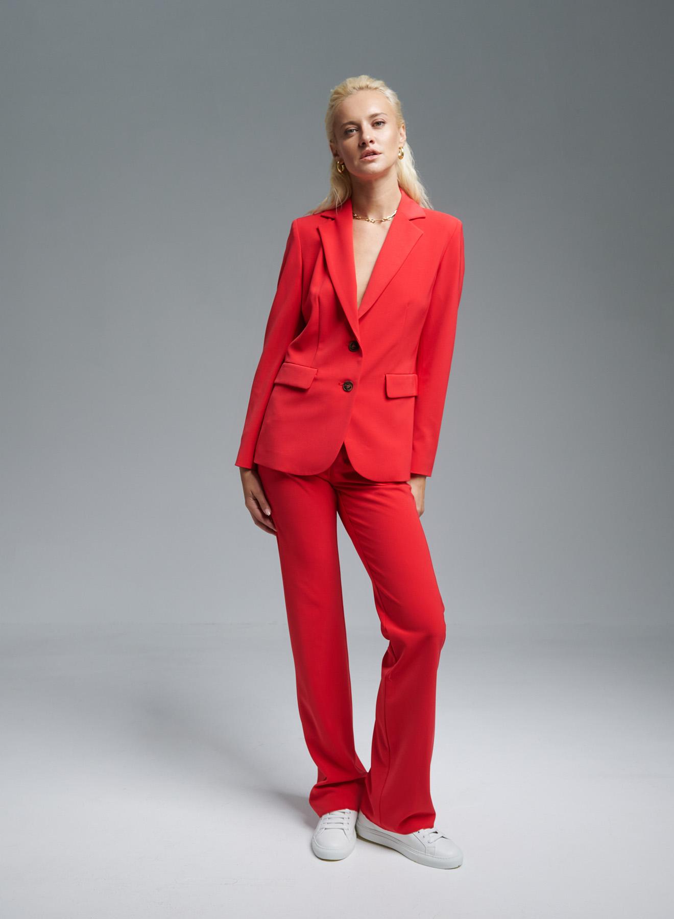 Red stretch semi-flared Trousers Emme Marella - 2