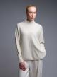 Ecru high neck loose fit Sweater Valentina Milano - 1