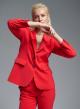 Red strech Jacket with two buttons Emme Marella-5