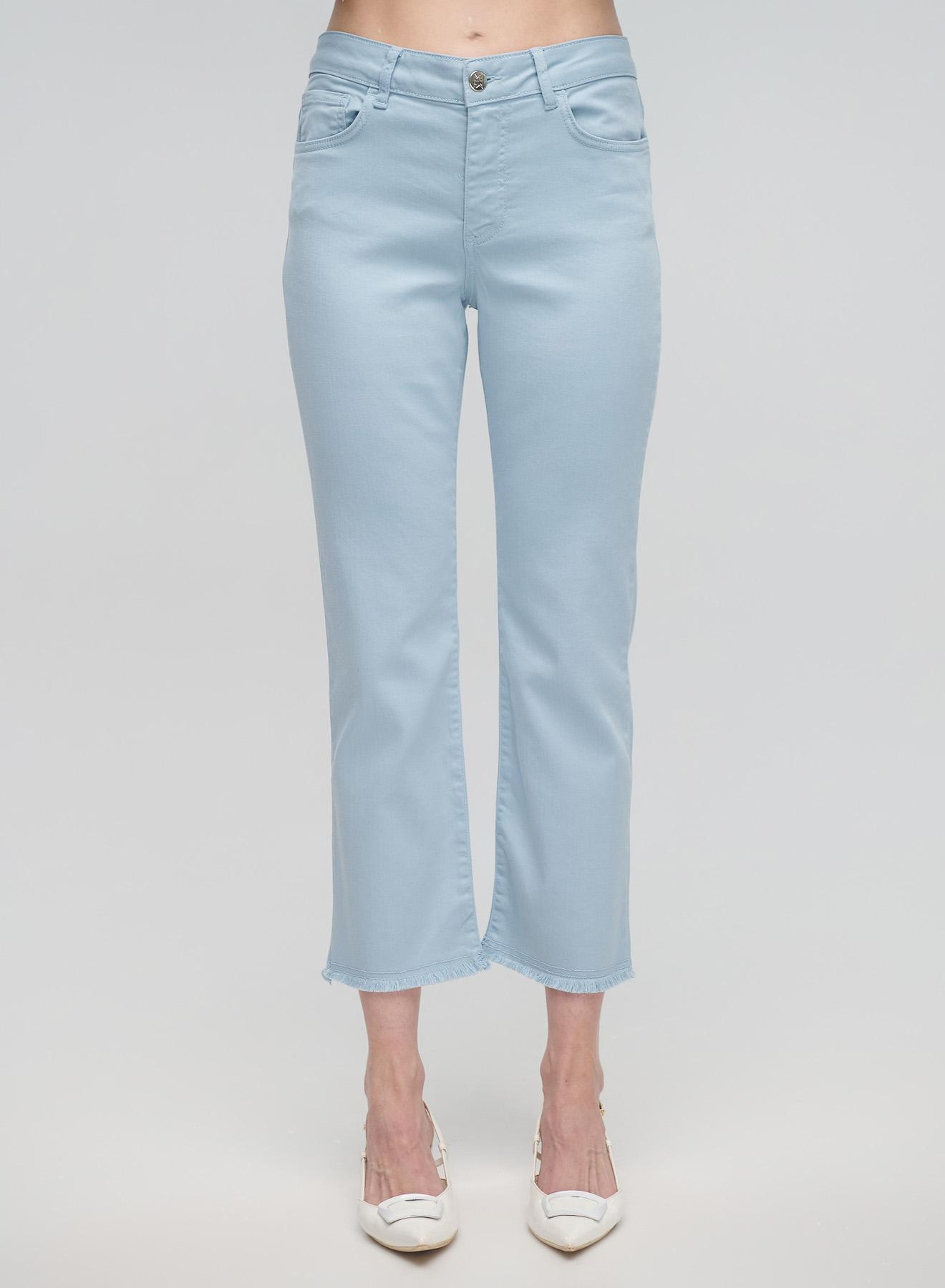 Light Blue cropped five pockets Trousers slightly flared Emme Marella - 2