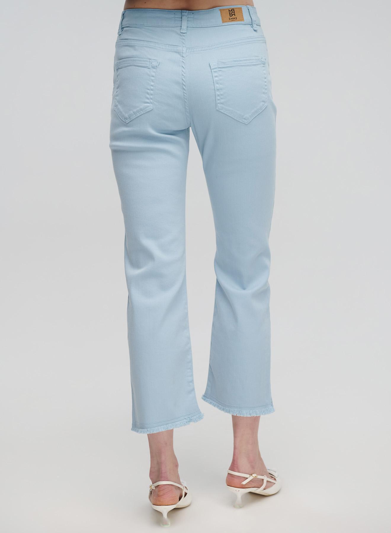Light Blue cropped five pockets Trousers slightly flared Emme Marella - 4